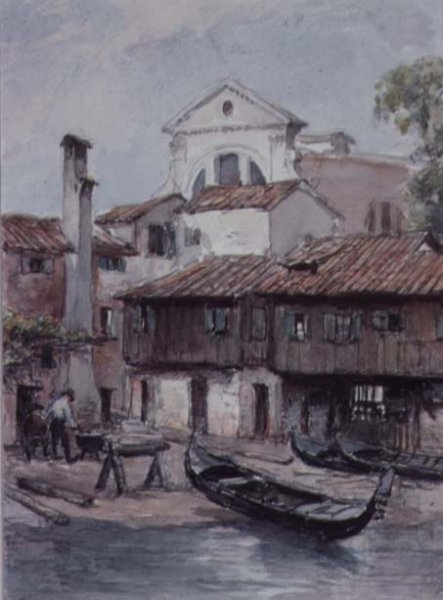 Shipyard near the Church of San Trovaso, Venice