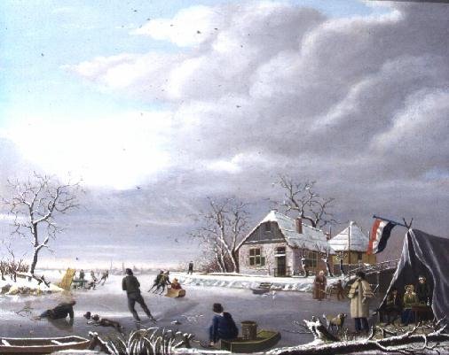 Skaters in a Winter Landscape