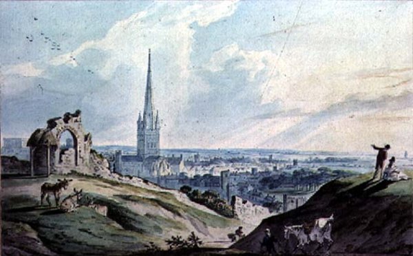 A View of Norwich, from Mouseshold Hill, near the Ruins of Kett's Castle