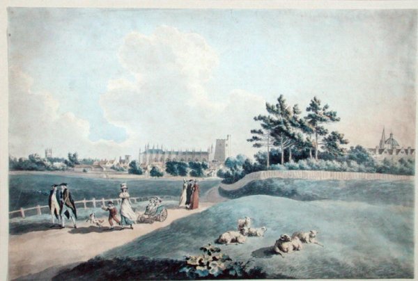 New College from the Parks, c.1790