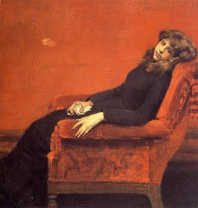 Portrait of a Lady in Black, c.1895