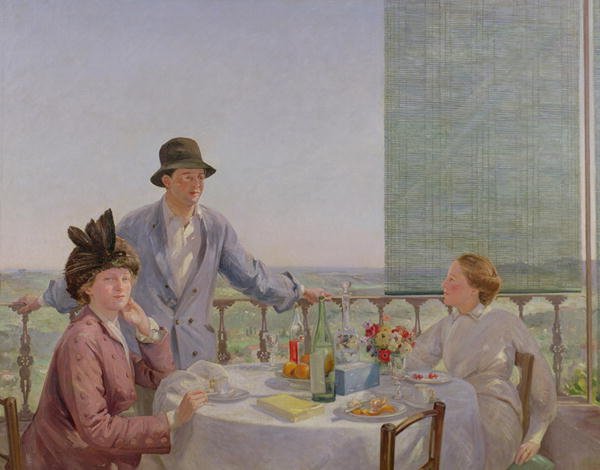 Portrait group with Albert Rutherston (1881-1953) (After Lunch) 1910