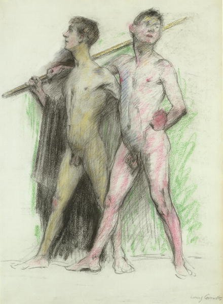 Study of two male figures