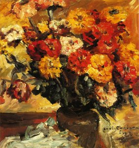 Zinnias in a Vase, 1924