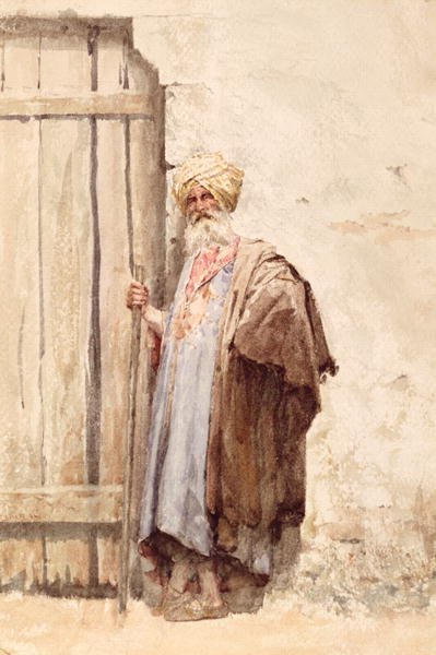 An arab by a doorway