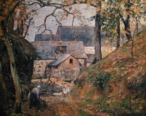 A Farm at Montfoucault, 1894