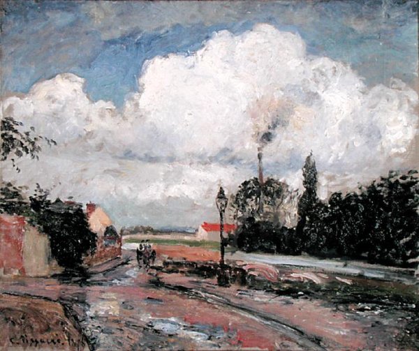 Apres la Pluie, Quai a Pontoise, 1876