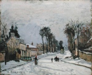 The Versailles Road at Louveciennes, 1869