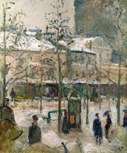 Boulevard de Rocheouart in Snow, 1878