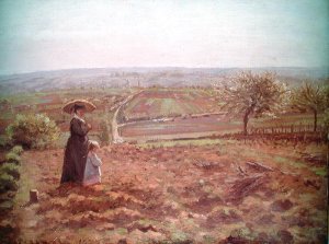 The Road to Rouen, Pontoise, 1872