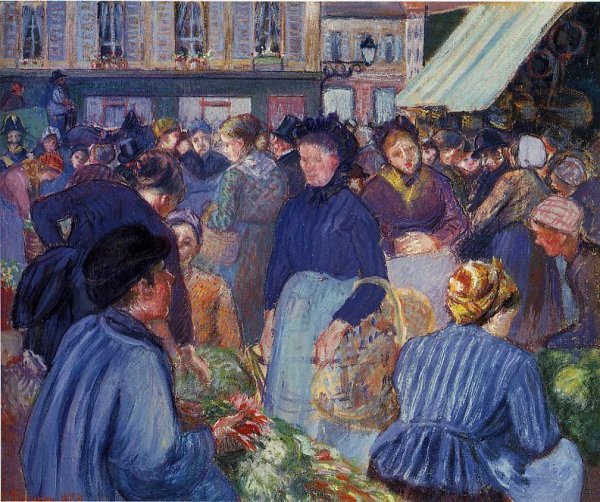 The Market at Gisons, 1889