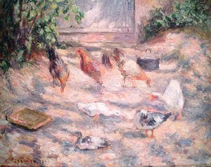 Farmyard at Pontoise, 1877