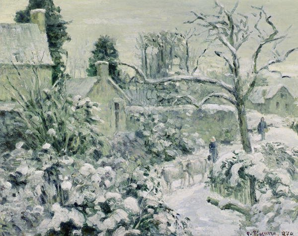 Effect of Snow with Cows at Montfoucault, 1874