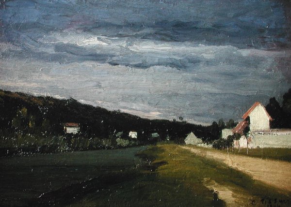 Landscape with Stormy Sky, 1864