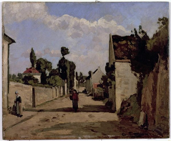 Rue de l'Hermitage, Pontoise, c.1867