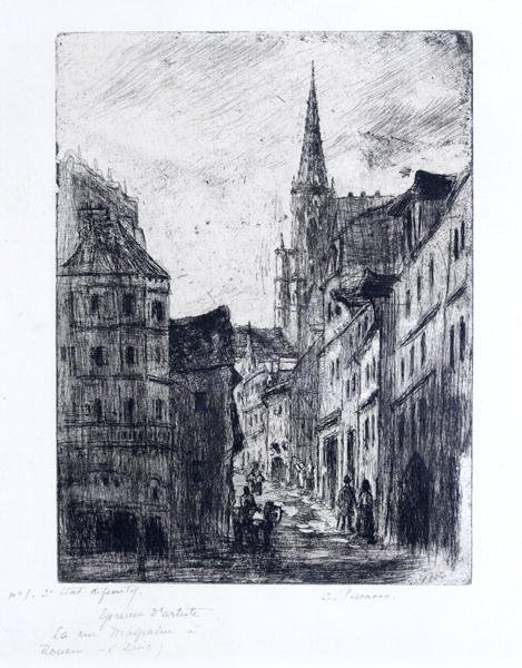 La Rue Malpalue a Rouen, c.1885