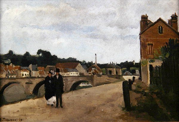 The Chemin de l'Ecluse and the Pontoise Bridge, 1867