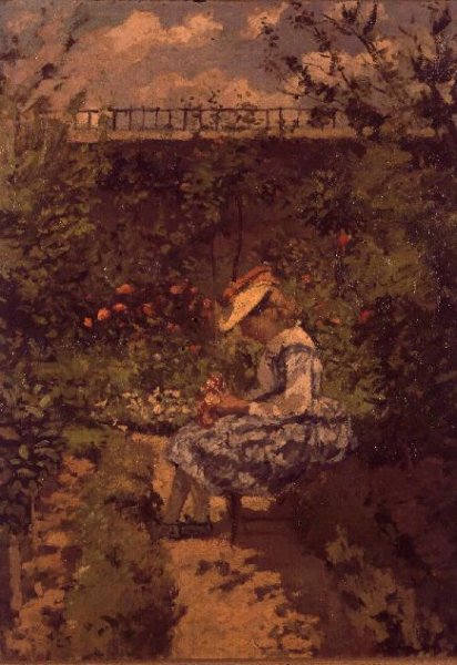 Girl in a Garden