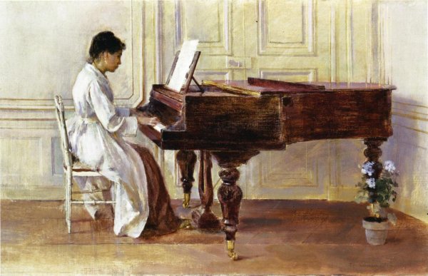 At the Piano, 1887