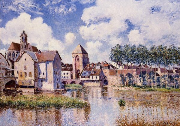 Moret-sur-Loing, the Porte de Bourgogne, 1891