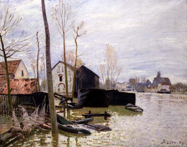 The Floods at Moret-sur-Loing, 1889