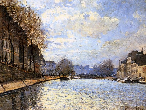 View of the Canal Saint-Martin, Paris, 1870