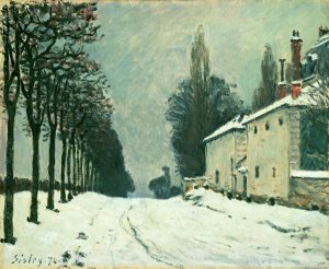 La Route de Louveciennes, Hiver, 1874