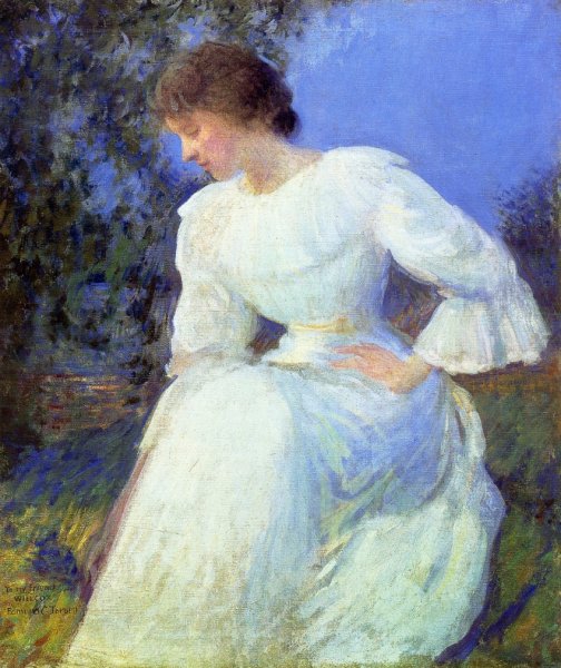 Woman in White, c. 1890