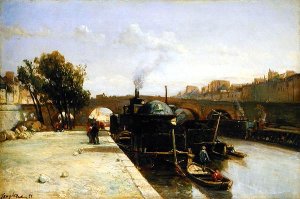 The Seine at Pont Marie, Paris, 1851