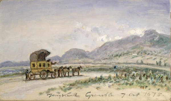 The Diligence from Grenoble to Sassenage, 7th October 1875