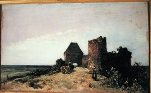 Ruins of the Chateau de Rozemont (Nievre) 1861