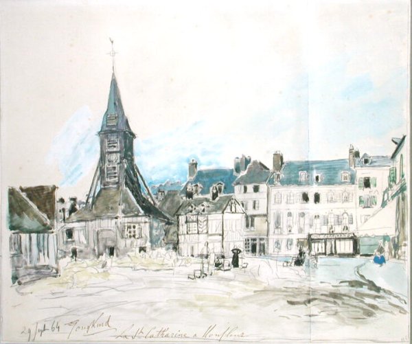 The Church of Sainte-Catherine, Honfleur, 1864