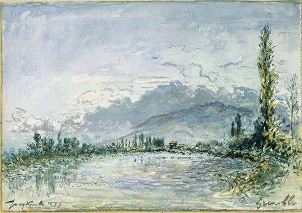 The River Isere at Grenoble, 1877