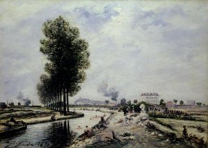 The Canal de l'Ourcq near Pantin, 1871