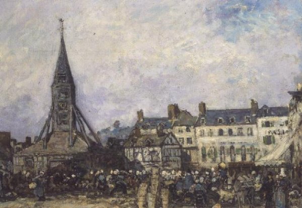 The Market at Sainte-Catherine, Honfleur