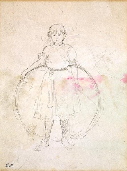 Young Girl with a Hoop 1888