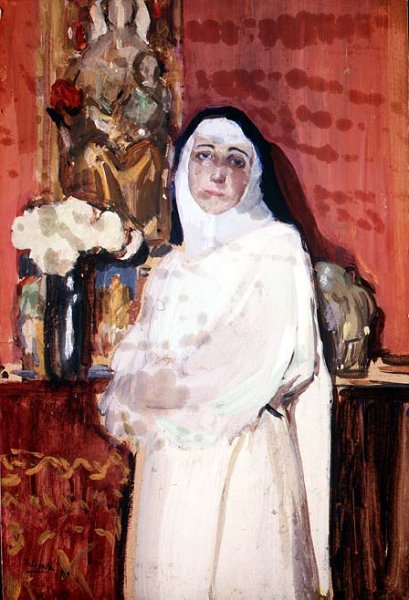 Nun in an interior