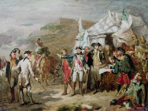 Sketch for the Battle of Yorktown, 1st to 17th October 1781 c.1836