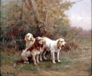 Otterhounds in a Landscape