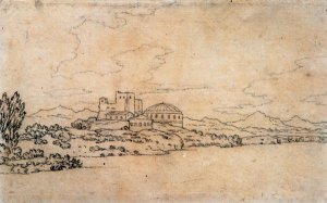 Italian Landscape with Domed Building 2