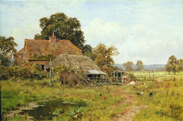 An Old Cottage in the Meadows, 1913