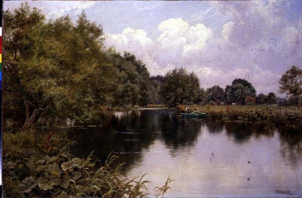 August on the Kennet, Speen, Berkshire, 1916