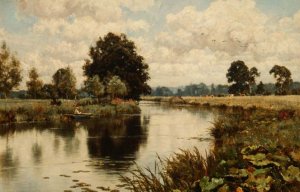 Late Summer on the River Mole, near Dorking, 1911