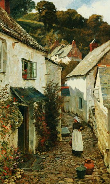 A Street in Clovelly, 1899