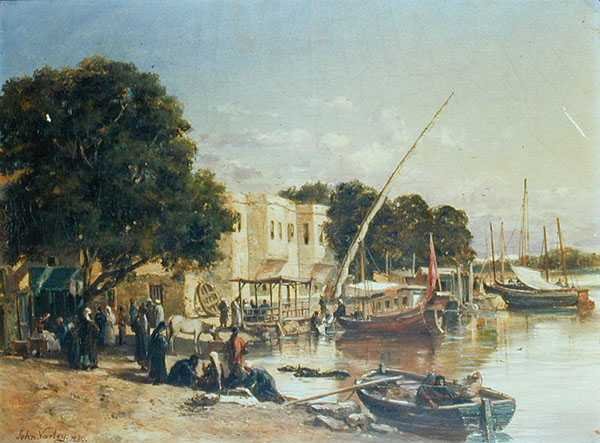 On the Mahmoudieh Canal, Alexandria, 1880