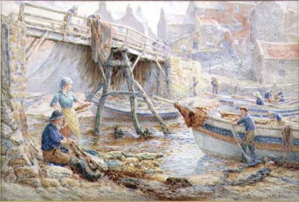 Mending the Nets, Staithes