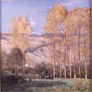 Landscape with Poplars