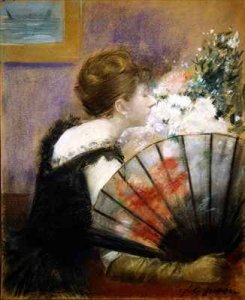 Woman with a fan