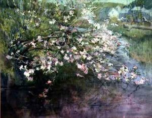 May Blossom by the River