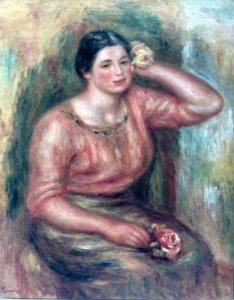 Woman with a Rose